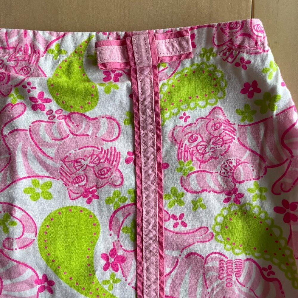Vintage 1990s Y2K Lilly Pulitzer Girl's Black Jack Tiger Skort - Size 12 - Picture 3 of 7